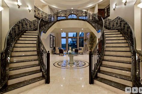 Residential housed staircases of average width usually ____. 20 Bifurcated Staircase Ideas for 2019
