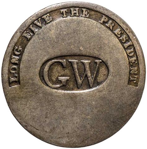 1789 George Washington Inaugural Button Wi 11a