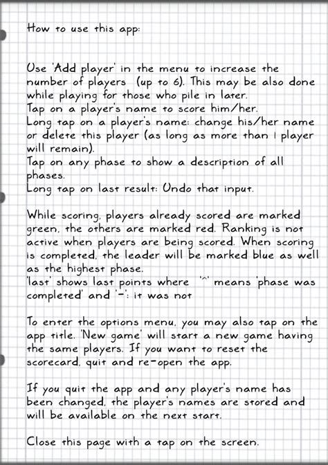 Phase 10 score sheet is a score keeper app for one of the most played card games. Phase 10 Scorecard - Android Apps on Google Play