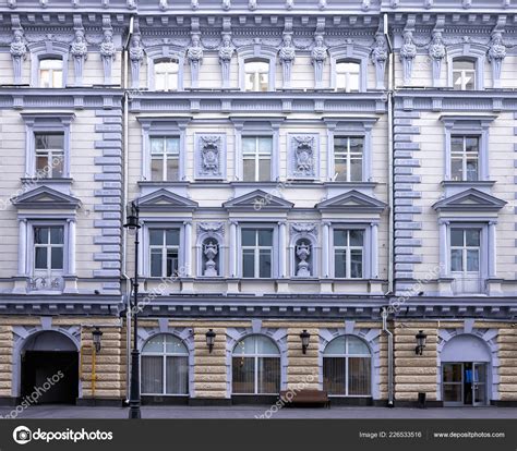 Vintage Architecture Classical Facade Luxury Old Building Front View