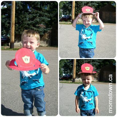 Print this craftthese community helpers buddies paper dolls make great playtime activities for kids to identify with these heroes. How to Make a Firefighter Hat for your little Fireman or ...
