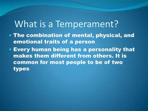 PPT - Temperaments PowerPoint Presentation, free download - ID:2186574
