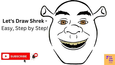 How To Draw Shrek Easy Step By Step Youtube