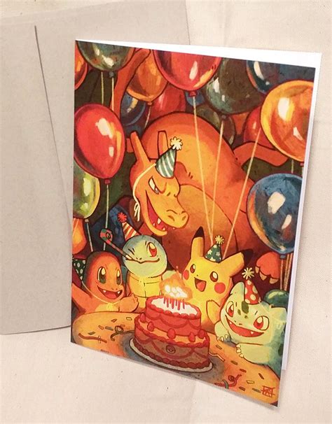 Printable Pokemon Birthday Cards