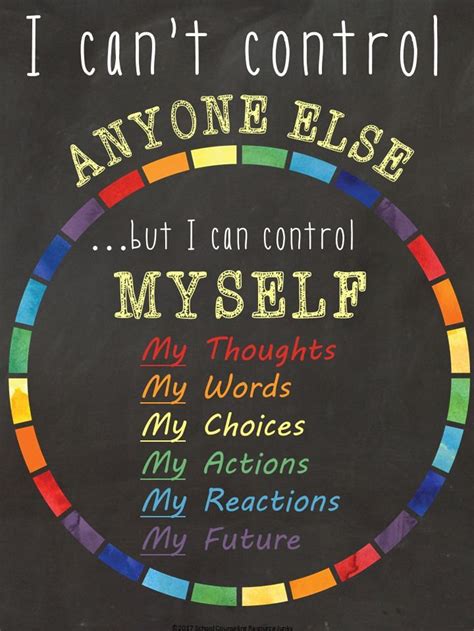 I Cant Control Anyone Else But I Can Control Myself Poster Etsy