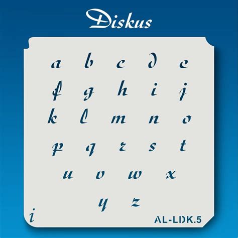 Al Ldk Diskus Alphabet Stencil Lowercase Alphabet Stencils