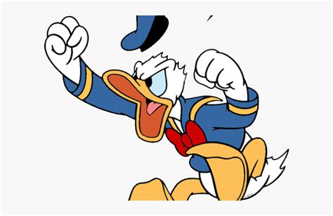Cartoon Donald Duck Angry Hd Png Download Kindpng