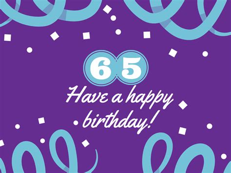 Happy 65th Birthday Card 3