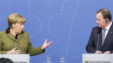 Tunga Frågor När Löfven Träffade Merkel
