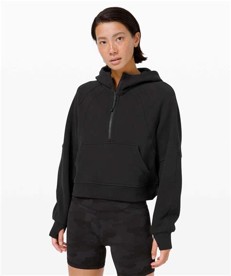 Shop the scuba oversized 1/2 zip hoodie | women's hoodies & sweatshirts. Lululemon Scuba Oversized 1/2 Zip Hoodie - Black - lulu ...
