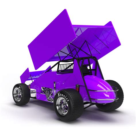 Sprint Car 3d Livery Template Model Motorsport Graphics