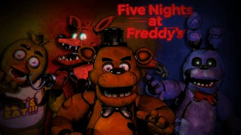 Fnaf 1 Group Poster Download Link To Models In The Comments R