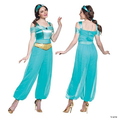 Womens Deluxe Aladdin™ Jasmine Costume Halloween Express