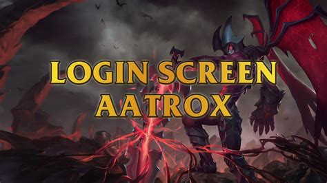 Aatrox Login Screen With Music And Animation Youtube