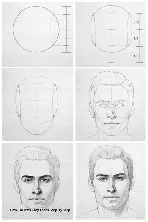 How To Draw Easy Faces Step By Step Face Drawing Reference