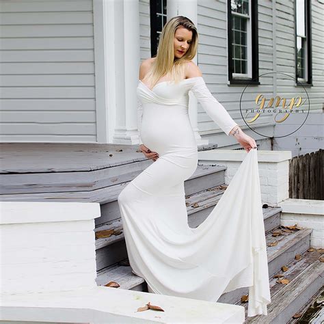 Maternity Gown Long Sleeve Maternity Dress For Photo Shoot Off Etsy