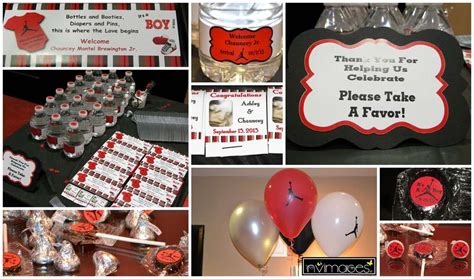 Saved by something sweet party favors. Michael Jordan Jumpman Baby Shower Party Ideas | Photo 3 ...