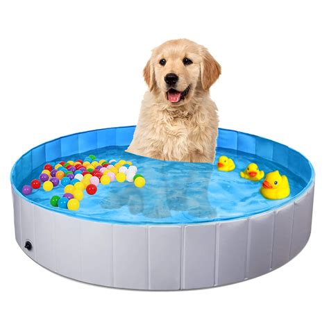 Tidyon Dog Pool Large Foldable Collapsible Dog Pool Plastic Pool