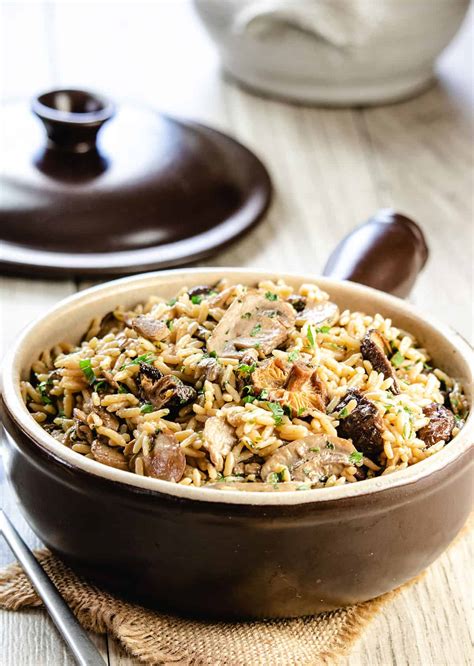 Easy Mushroom Rice Pilaf Errens Kitchen