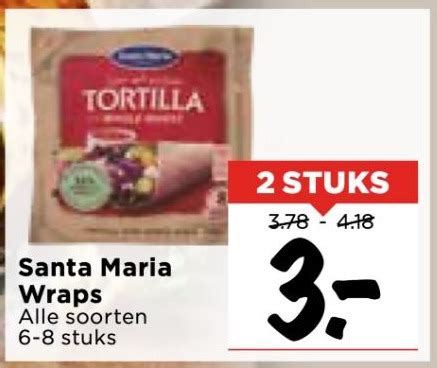 Santa Maria Wraps Aanbieding Bij Vomar