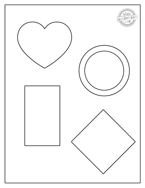 Shape Coloring Pages Kids Activities Blog