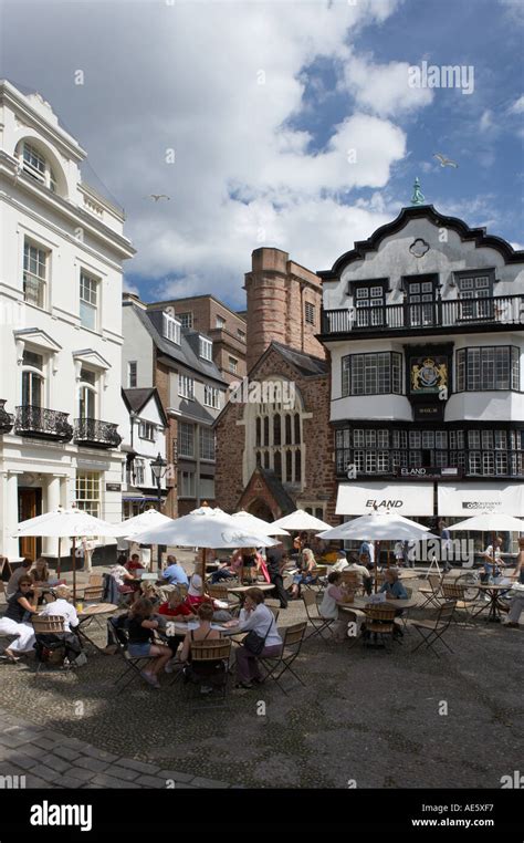 Royal Clarence Hotel Cathedral Yard Square Close Exeter Devon Uk Stock
