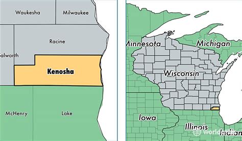 Map Of Kenosha Wisconsin Draw A Topographic Map