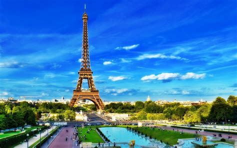 Sky France Eiffel Eiffel Tower Paris Tower Panoramic Attractions