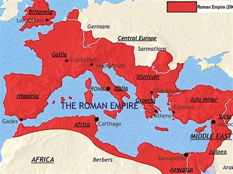Roman Empire Labeled Map Vrogue Co
