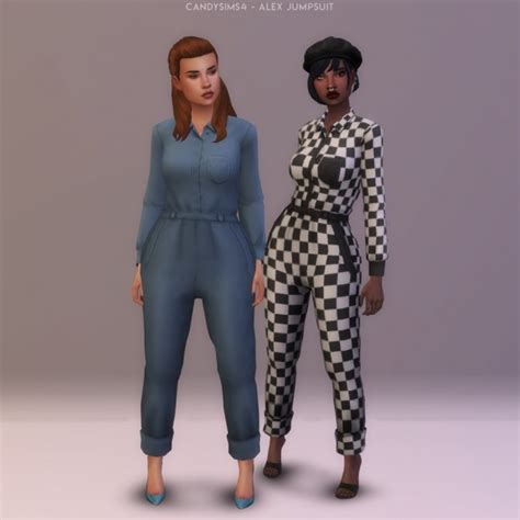 Alex Jumpsuit At Candy Sims 4 Sims 4 Updates