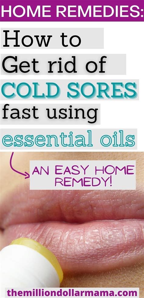 Use Essential Oils As A Natural Remedy To Get Those Cold Sores Gone