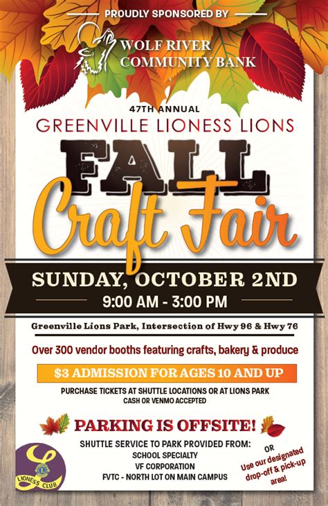 Greenville Lions Club Lioness Lions Fall Craft Fair