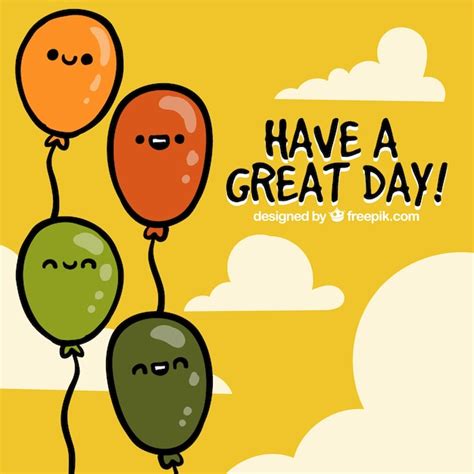Free Vector Have A Great Day Greeting Card