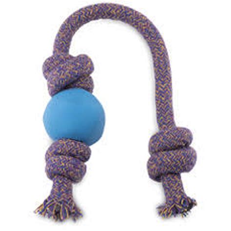 Natural Rubber Rope Ball Dog Toy Beco Pets Shop Earthhero