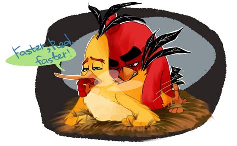 Rule 34 Anal Anal Sex Angry Birds Avian Bird Chuck Angry Birds Duo English Text Feathers