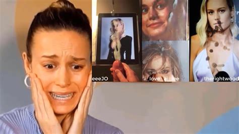 Brie Larson Reacting To Cum Tributes HubUrbate