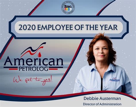 Debbie Austerman 2020 Employee Of The Year American Petrolog