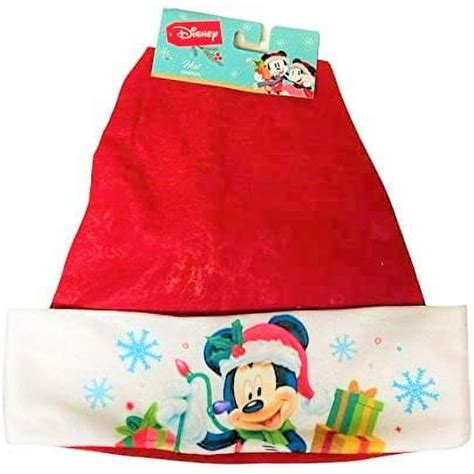 Cgt Mickey Mouse Christmas Felt Santa Hat Xmas Novelty T Home