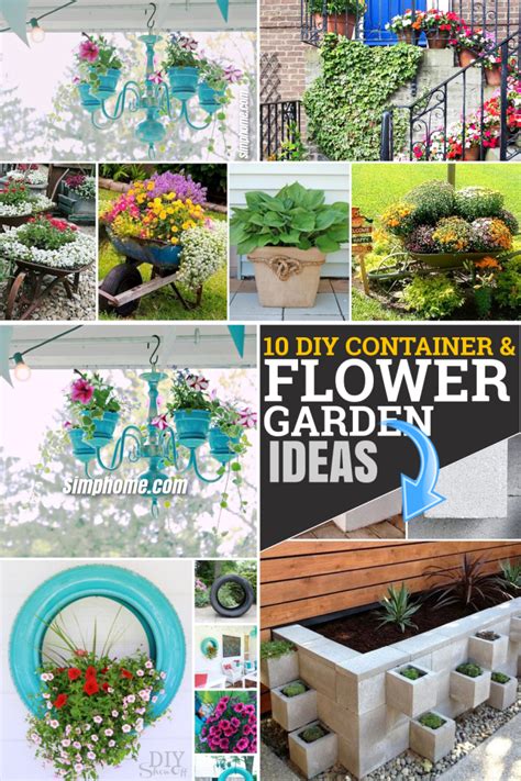 10 Diy Flower Garden Ideas And Containers Simphome