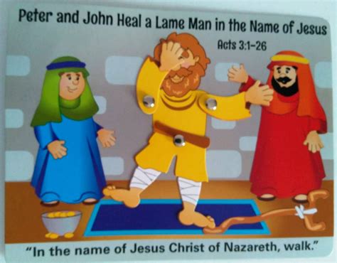 Peter And John Heals Lame Man Coloring Pages Learny Kids