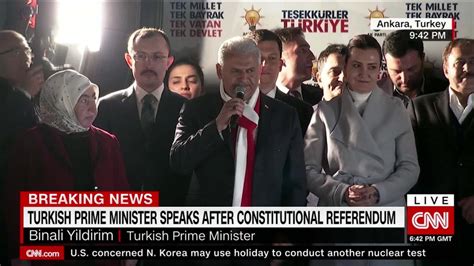 Turkish PM Thanks Voters After Referendum CNN Video