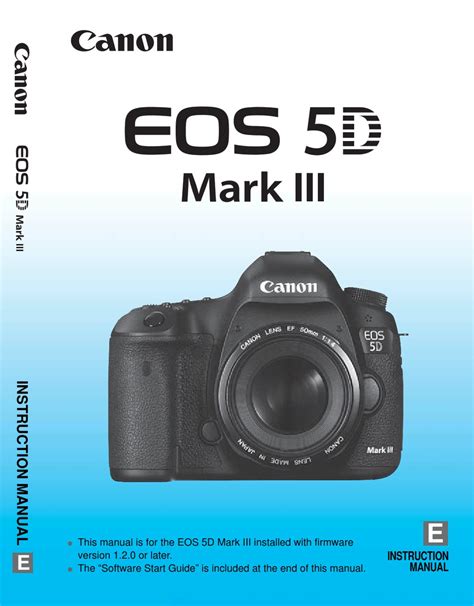 Canon Eos 5d Mark Iii Instruction Manual Pdf Download Manualslib