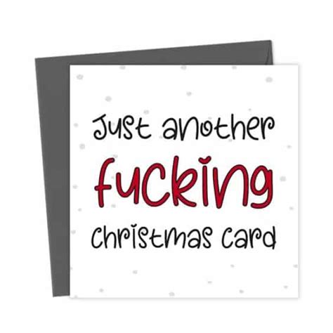 just another fucking christmas card christmas card