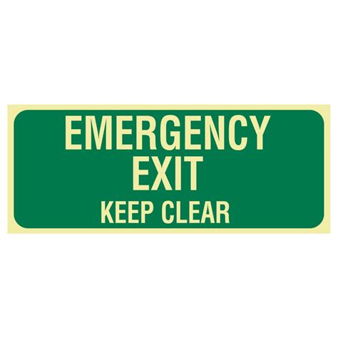 Der politisch und konfessionell neutrale verein kämpft für das selbstbestimmungsrecht des menschen im. EXIT SIGN - EMERGENCY EXIT KEEP CLEAR | Discount Safety ...