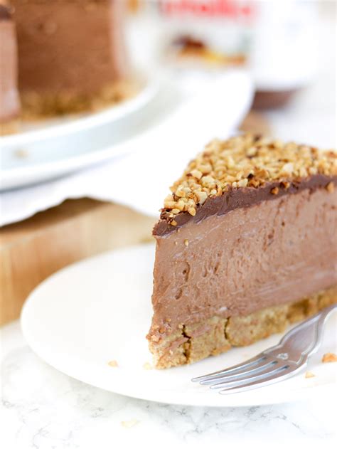 How To Make The Best Ever NO BAKE NUTELLA CHEESECAKE With VIDEO