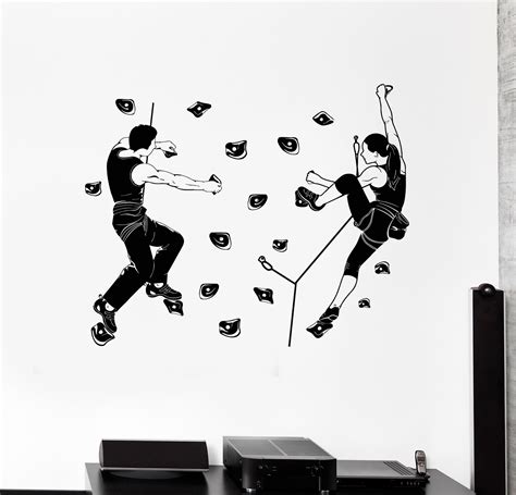 Vinyl Wall Decal Climbing Club Climbers Extreme Sports Stickers Unique