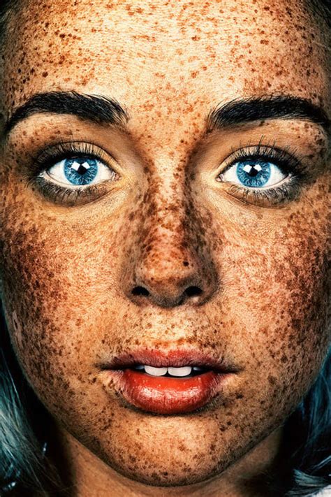 18 Striking Portraits Of Freckled People By British Photographer Reckon Talk