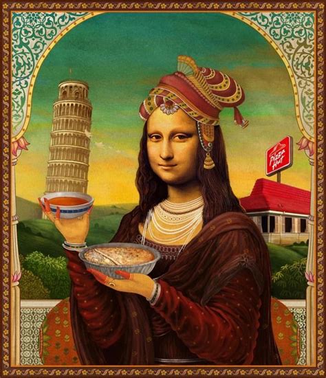 Agency Oandm Delhi Clint Pizza Hut On Behance Mona Lisa Parody Mona
