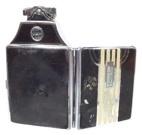 Lot 4 Vintage Ronson Lighter And Cigarette Case Combo