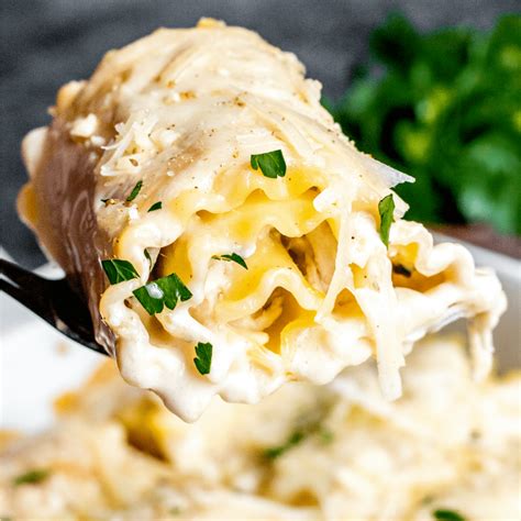 Chicken And Cheese Lasagna Roll Ups
